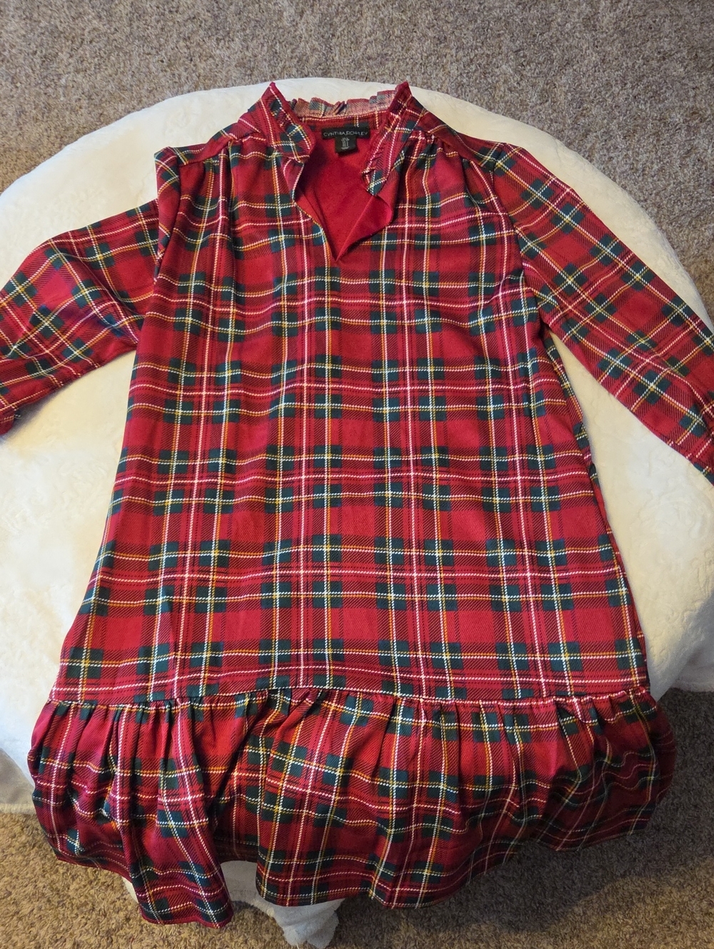 Plaid Red Women's Red - Classic Holiday Dress